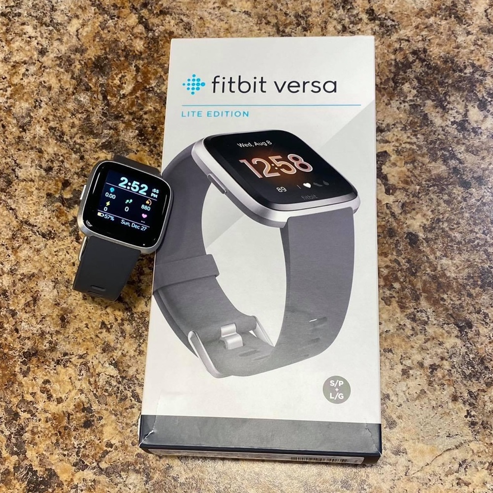 Black/Silver Fitbit Versa Lite - image 1